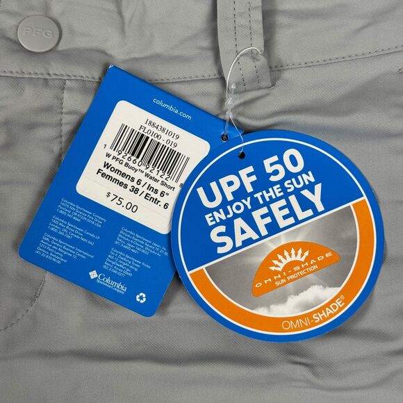 Grey Columbia OMNI Shade PFG Buoy Water shorts - Size 6 - Picture 3 of 8